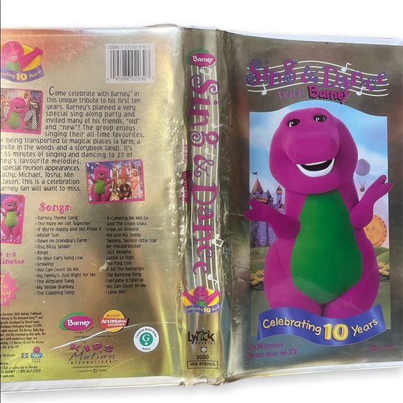 Sing & Dance with Barney VHS - Picture 4 of 4